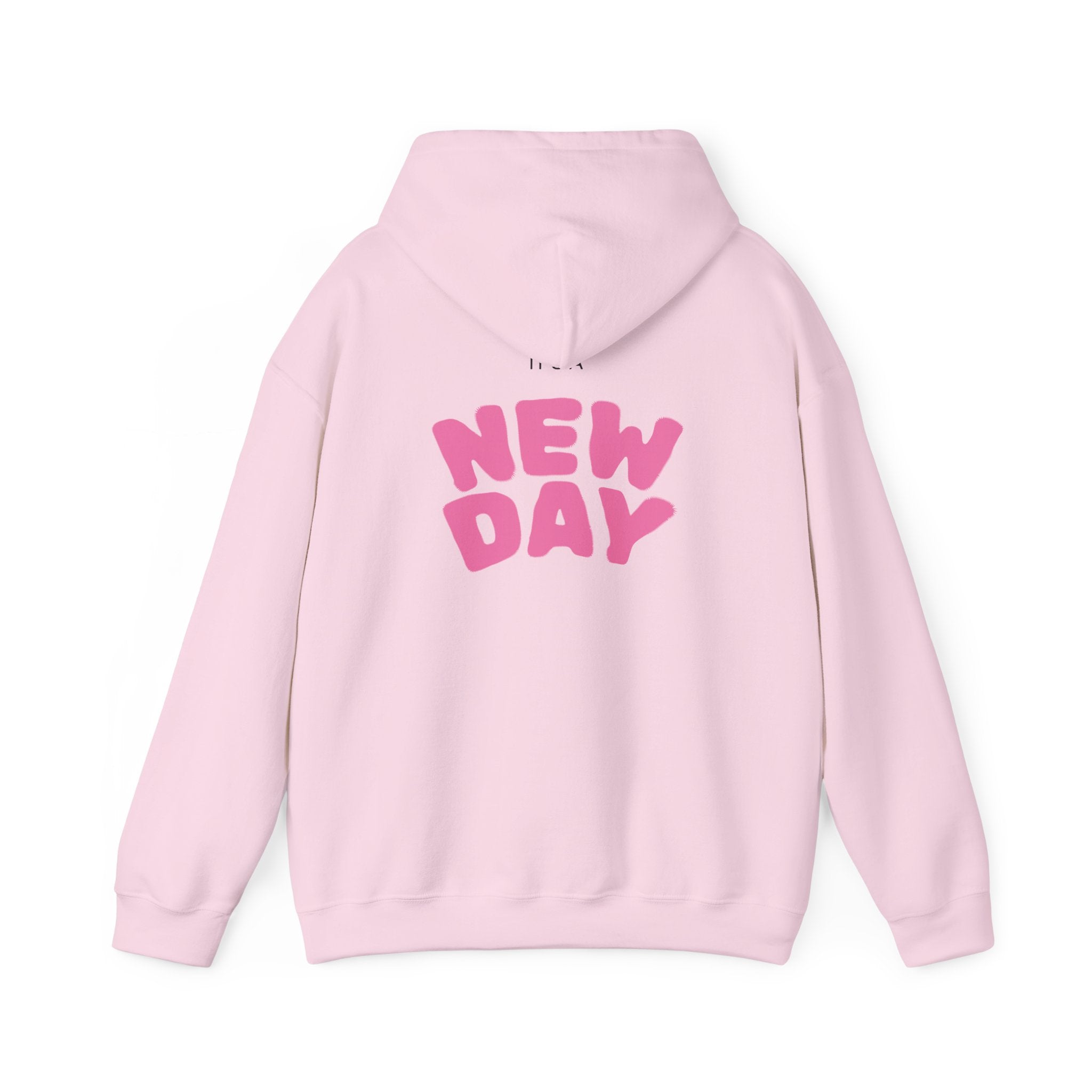Kawaii Peach Cat Hoodie — Cute Pastel Cat Eating Peach Graphic Sweatshirt
