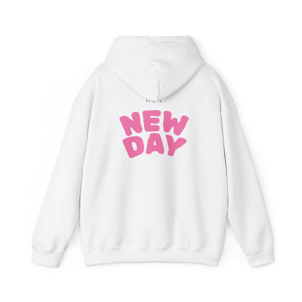 Kawaii Peach Cat Hoodie — Cute Pastel Cat Eating Peach Graphic Sweatshirt